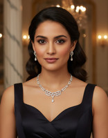 OUR STORY Alloy Silver, White, Platinum Jewellery Set(Pack of 1)