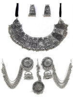 SGM Oxidised Silver Silver Jewellery Set(Pack of 1)