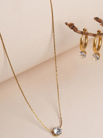 PALMONAS Stainless Steel Gold-plated Gold Jewellery Set(Pack of 2)