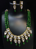 JN Handicraft Alloy Copper Green Jewellery Set(Pack of 1)