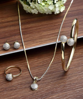 ZENEME Alloy Gold-plated Silver Jewellery Set(Pack of 1)