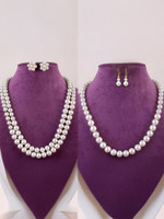 Classique Mother of Pearl Gold-plated White Jewellery Set(Pack of 2)
