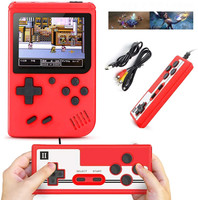 Battery Handheld Colorful LCD Screen Portable Game with Remote ControL (Console Handheld Classical Game PAD box s6 with TV output)(Mario/Super Mario/DR Mario/Contra/Turtles and other 400 Games 8 GB, for PS Vita)