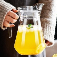 Avastro 1 L Glass Water 1/L Water Jug Beverage Storage Container Clear Duck Beak Jug PC Juice Pitcher