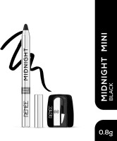 Renee Mini Midnight Kohl Black Kajal Pencil - Waterproof Smudge proof With Sharpener(Black, 0.8 g)