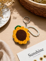 KNA handmade crochet sunflower keychain Key Chain