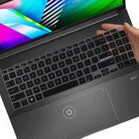 Saco Silicone Keyboard Cover Skin for 15.6 Inch Laptop 2022 ASUS Vivobook 16X M1603QA-MB502WS MB501WS, Vivobook 15 X1502ZA-EJ311WS Keyboard Skin(Black)