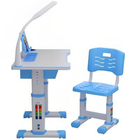 SYGA Plastic Study Table(Finish Color - Blue, DIY(Do-It-Yourself))