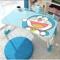 DND NX Multi-Purpose Laptop Desk for Study and Reading with Fold able Non-Slip Legs Plastic Study Table(Finish Color - HELLO DORAEMON, DIY(Do-It-Yourself))