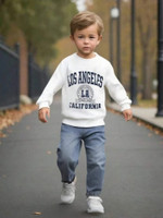 ELPIXIE FASHION Boys Party(Festive) T-shirt Trouser(WHITE, BLUE)