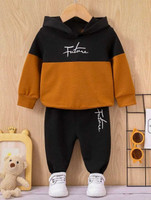 ELPIXIE FASHION Baby Boys & Baby Girls Casual T-shirt Track Pants(BFROWN)