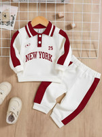 ELPIXIE FASHION Baby Boys & Baby Girls Casual T-shirt Track Pants(MAROON)