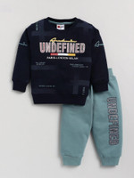 Mars Infiniti Boys & Girls Casual Sweatshirt Track Pants(Navy Blue)