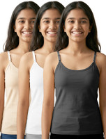 Dressably Camisole For Girls(Multicolor, Pack of 3)
