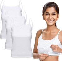 KIKWIT Camisole For Girls(White, Pack of 3)