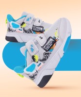 CAMPUS Boys & Girls Velcro Sneakers(White)