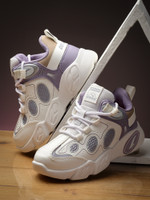 asian Boys Lace Sneakers(White, 7-8 Years)
