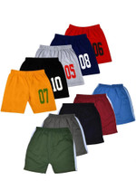 HUXX Short For Boys & Girls Casual Solid Pure Cotton(Multicolor, Pack of 10)