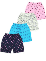 MIST N FOGG Short For Boys & Girls Casual Printed Cotton Blend(Multicolor, Pack of 4)