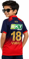 Ryze Boys & Girls Printed Polyester Regular T Shirt(Multicolor, Pack of 1)