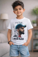 PBK Boys & Girls Typography, Graphic Print Polyester Slim T Shirt(White, Pack of 1)