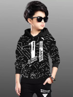 mkl fashion Boys Typography, Printed Cotton Blend Regular T Shirt(Multicolor, Pack of 1)