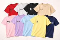 Royal Tees Boys & Girls Typography Cotton Blend Regular T Shirt(Multicolor, Pack of 9)