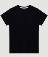 Dechado Boys Solid Pure Cotton Regular T Shirt(Black, Pack of 1)