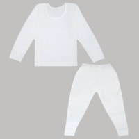 Desnuda Top - Pyjama Set For Baby Boys & Baby Girls(White, Pack of 1)