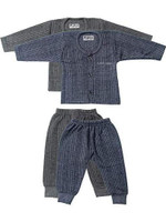 Lavi-Tavi Top - Pyjama Set For Baby Boys & Baby Girls(Grey, Pack of 2)