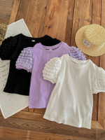 QUITIE Girls Party Cotton Blend Knit Top(White, Black, Pack of 3)