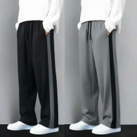 ManyaEmpire Track Pant For Boys(Black, Grey, Pack of 2)