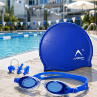 ArrowMax (silicone cap/Swimming Goggle/Earplugs/Noseplug) Swimming Kit