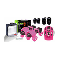 Jaspo Cruiser Senior Players Quad Adjustable Roller Skates Combo (Suitable for 6 to 14 Years) Skating Kit