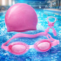 ArrowMax Swimming Kit(silicone cap/Swimming Goggle/Earplugs/Noseplug) Swimming Kit