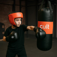 Cult Kids Boxing Kit with Gloves, Headgear & Punching Bag Boxing Kit