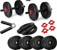 TUCKER FITNESS PVC DUMBBELL 10KG 2.5X4 PLATE Fitness Accessory Kit Kit