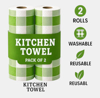 eeco green check premium kitchen roll(2 Ply, 80 Sheets)