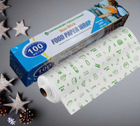 SAVINGMART COLLECTIONS FOOD WRAPPING PAPER 100 MTR | FOIL WRAP | BUTTER PAPER | PAPER WRAP| ROTI WRAP(1 Ply, 200 Sheets)