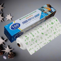 SAVINGMART COLLECTIONS FOOD WRAPPING PAPER 100 MTR | FOIL WRAP | BUTTER PAPER | PAPER WRAP| ROTI WRAP(1 Ply, 200 Sheets)