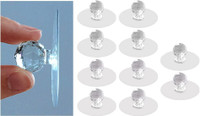 K.B.SALES Crystal Cabinet/Drawer Handle(White Pack of 2)