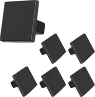 Screwtight Zinc Cabinet/Drawer Handle(Black Pack of 6)