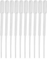 Kambojtraders Graduated Pipettes 0.5/3ml Plastic Dropper, Ink Filler, Transfer Tube Laboratory Dropper Bottle(Plastic 3 ml Pack of50)