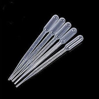 Qalam Kaari Transparent Plastic Graduated Transfer Pipettes,Droppers,Ink Filler Laboratory Dropper Bottle(Plastic 1 ml Pack of5)