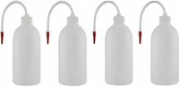 LabHouse Low Density Polyethylene Wash Bottle 250ML with unbreakable tube Laboratory Dropper Bottle(Plastic 250 ml Pack of4)