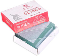 MOWELL Microscope Glass Slides 75 x 25 x 1.4 mm, 50 Pcs per box , Pack of (1 box) Standard Slide(1.4 mm, Pack of 1)