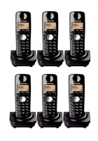 Panasonic 6 LINE WIRELESS INTERCOM Cordless Landline Phone(Black)