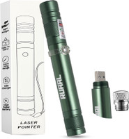 RUAAL Laser Pointer High Power| USB Rechargeable Laser Light Pen pointer(5000 nm, Green)