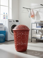 ardhaan associate 45 L Maroon, Grey, Blue Laundry Basket(Plastic)