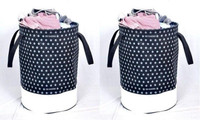 Waji Va 45 L Black Laundry Basket(Non-Woven)